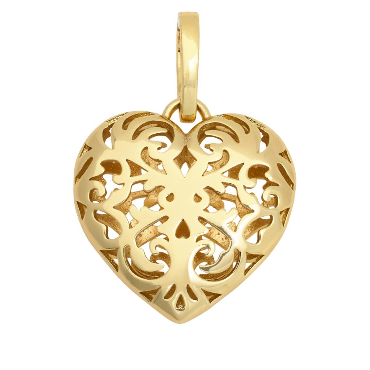 Bellezza Bronze Amuleto Heart Enhancer Pendant 20912666 HSN