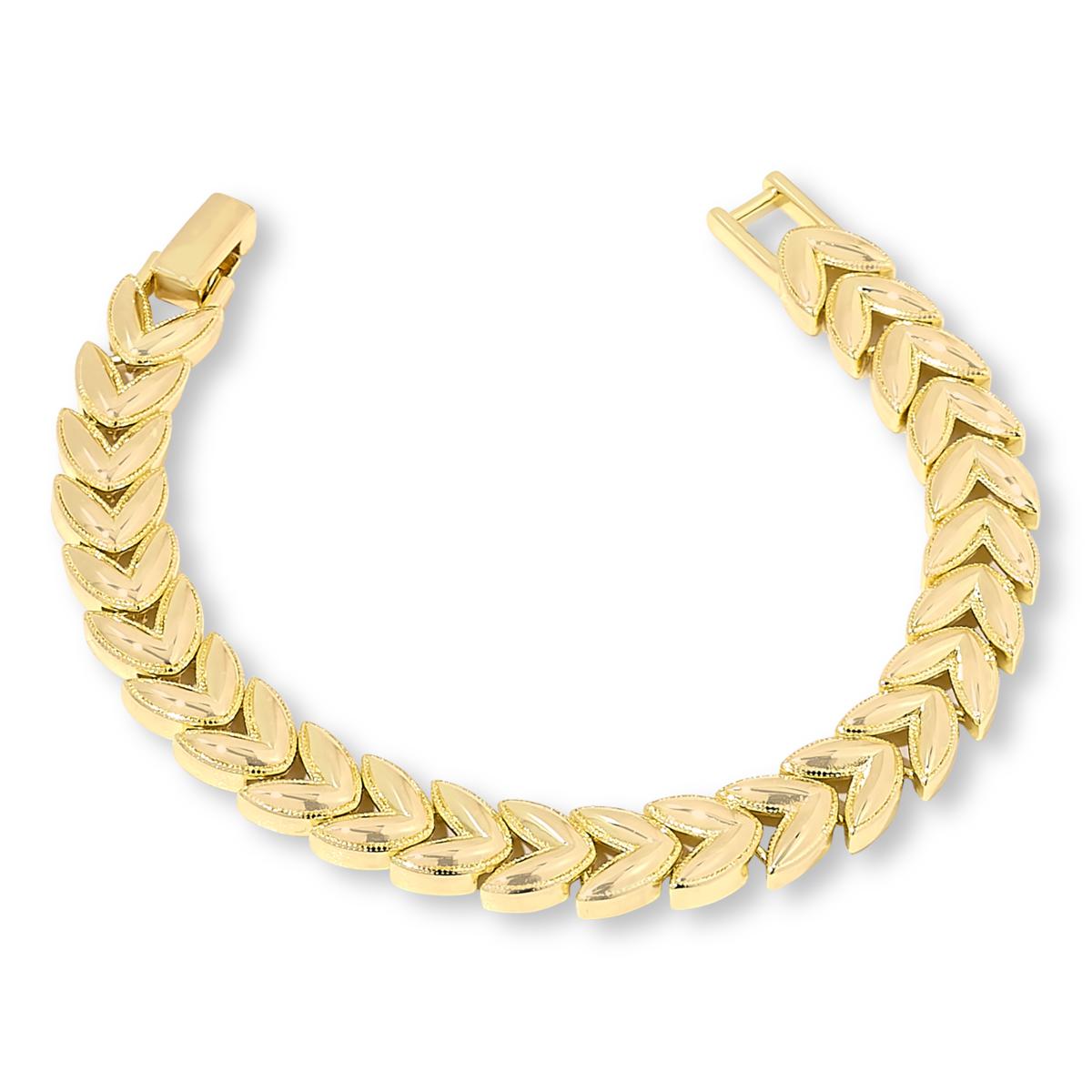 Bellezza Bronze Cast Link Line Bracelet - 23369447 | HSN