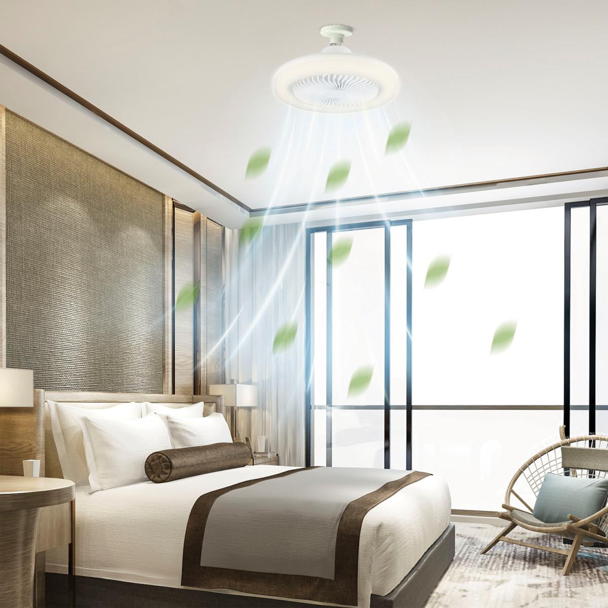 「Light Mellow Sunshine」 Bell+Howell Socket Air Color-Changing Light & Fan - 22993245