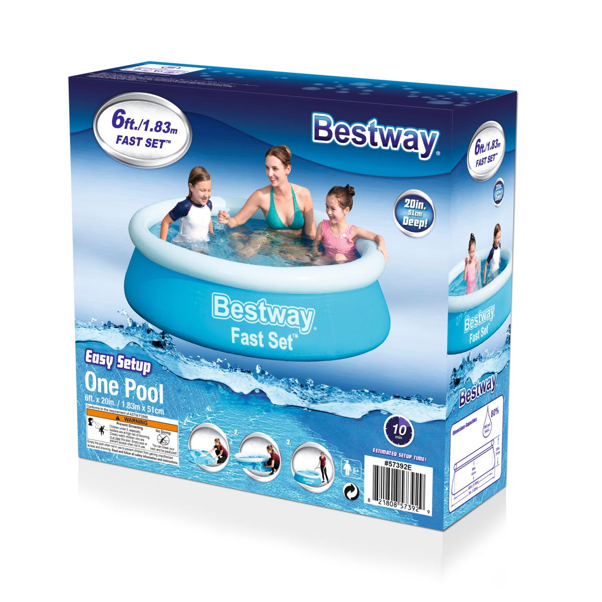 Shops Bestway Fast Set Swimming Pool 6’ X 20”