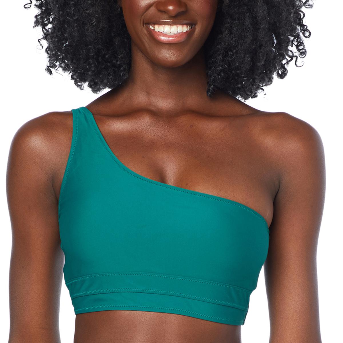 Asymmetrical store swim top