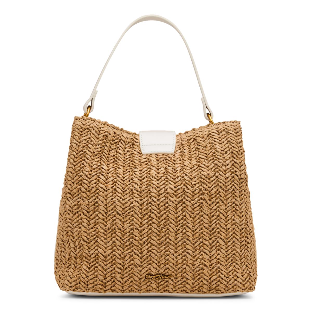 Betsey Johnson Pearl Raffia Bucket Bag | HSN