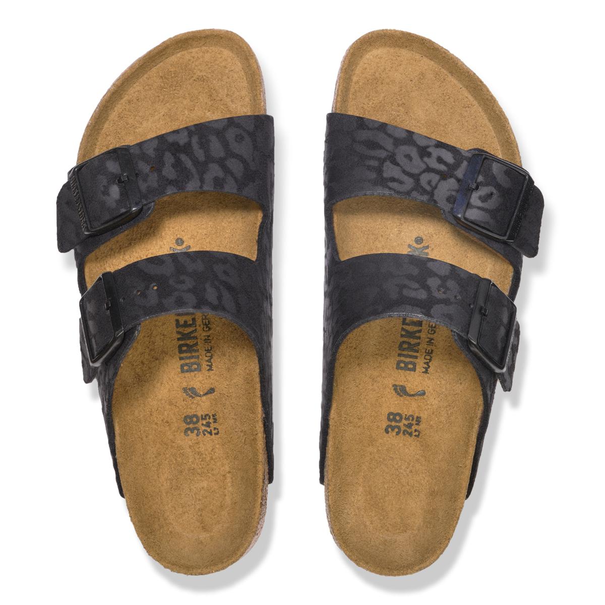 ビルケンシュトック　core7190 Birkenstock Arizona Birkibuc Leopard-Design Sandal | HSN