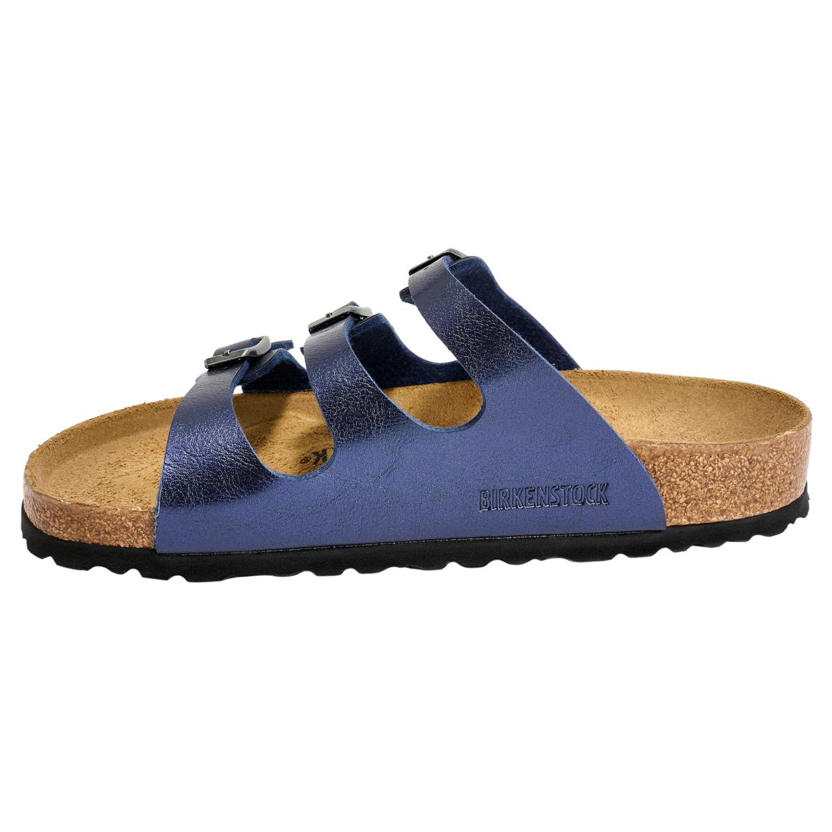 BIRKENSTOCK Floridaネイビー24.5cm【新品・未使用品】 Birkenstock Florida Graceful Birko-Flor Sandal | HSN