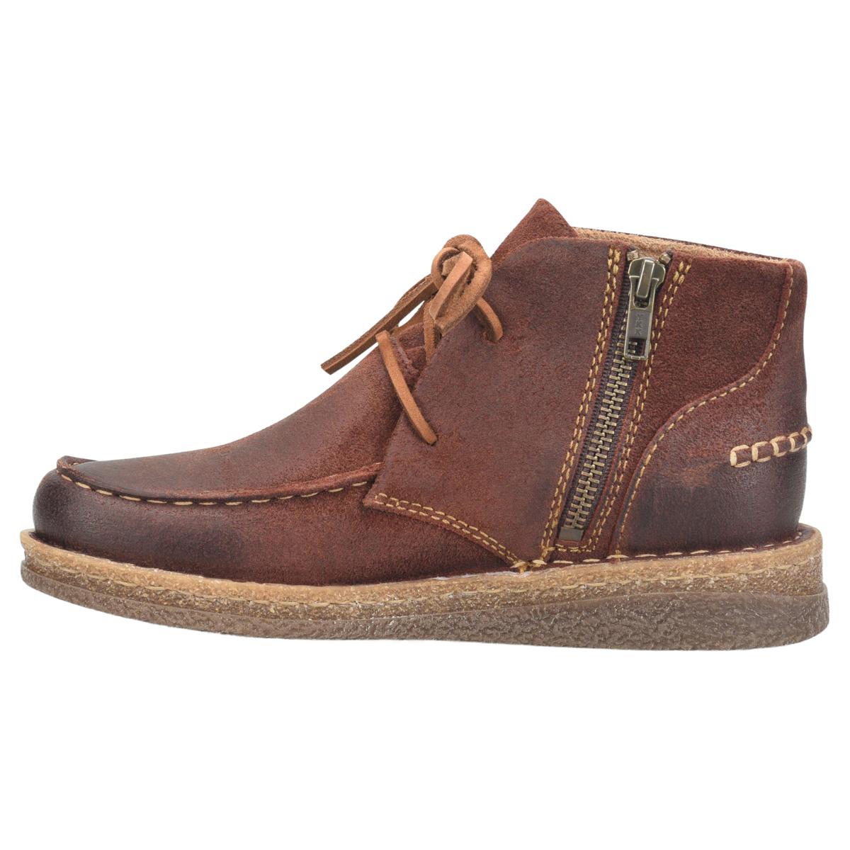 Born® Analia Moc-Toe Lace-Up Ankle Bootie | HSN