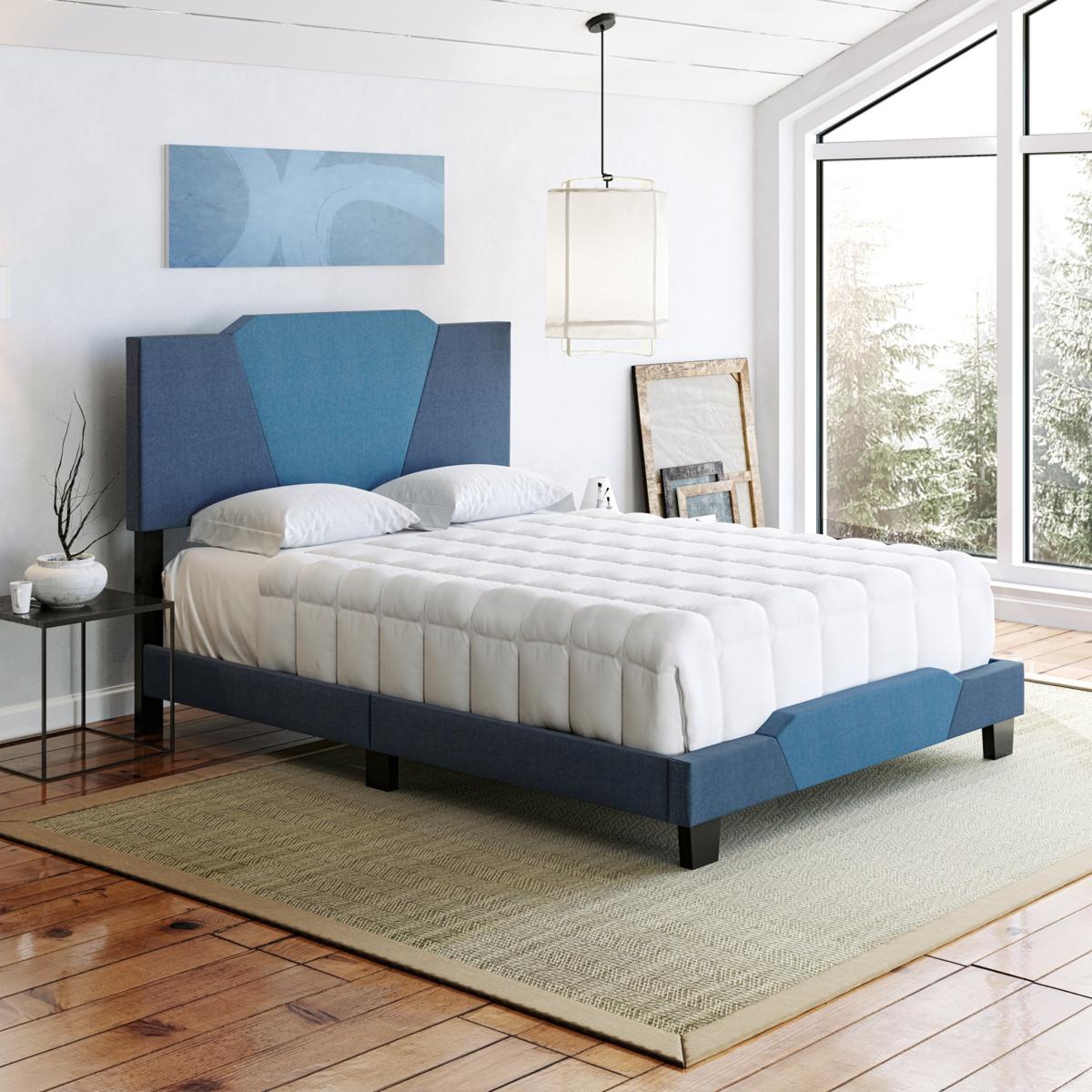 Boyd Sleep Tuscany Color Block Upholstered Bed Frame, King - 23225454 | HSN