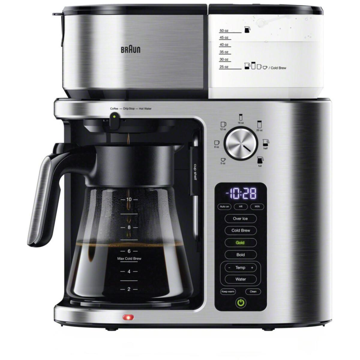Braun MultiServe Plus Drip Coffee Maker - Stainless Steel | HSN