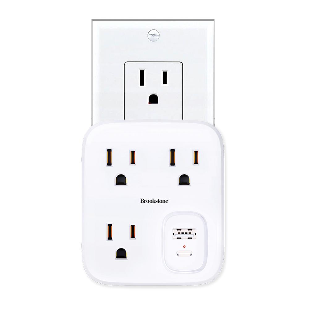 Brookstone PD 30 Outlet Surge Protector with USB-A + Type C
