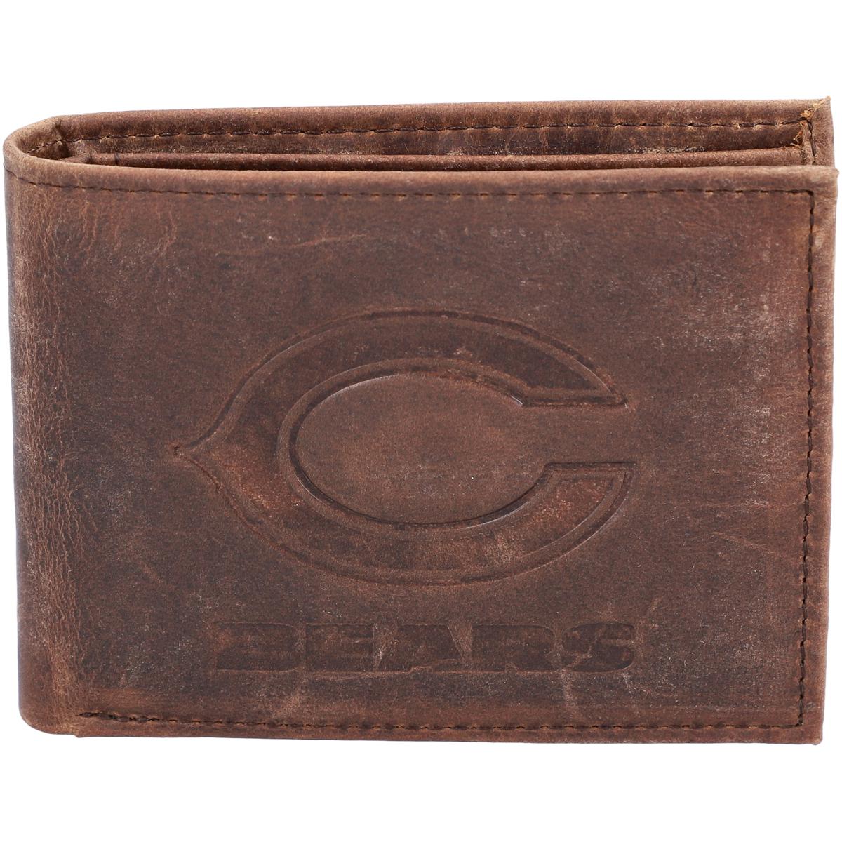 Two-toned leather wallet with wraparound zip