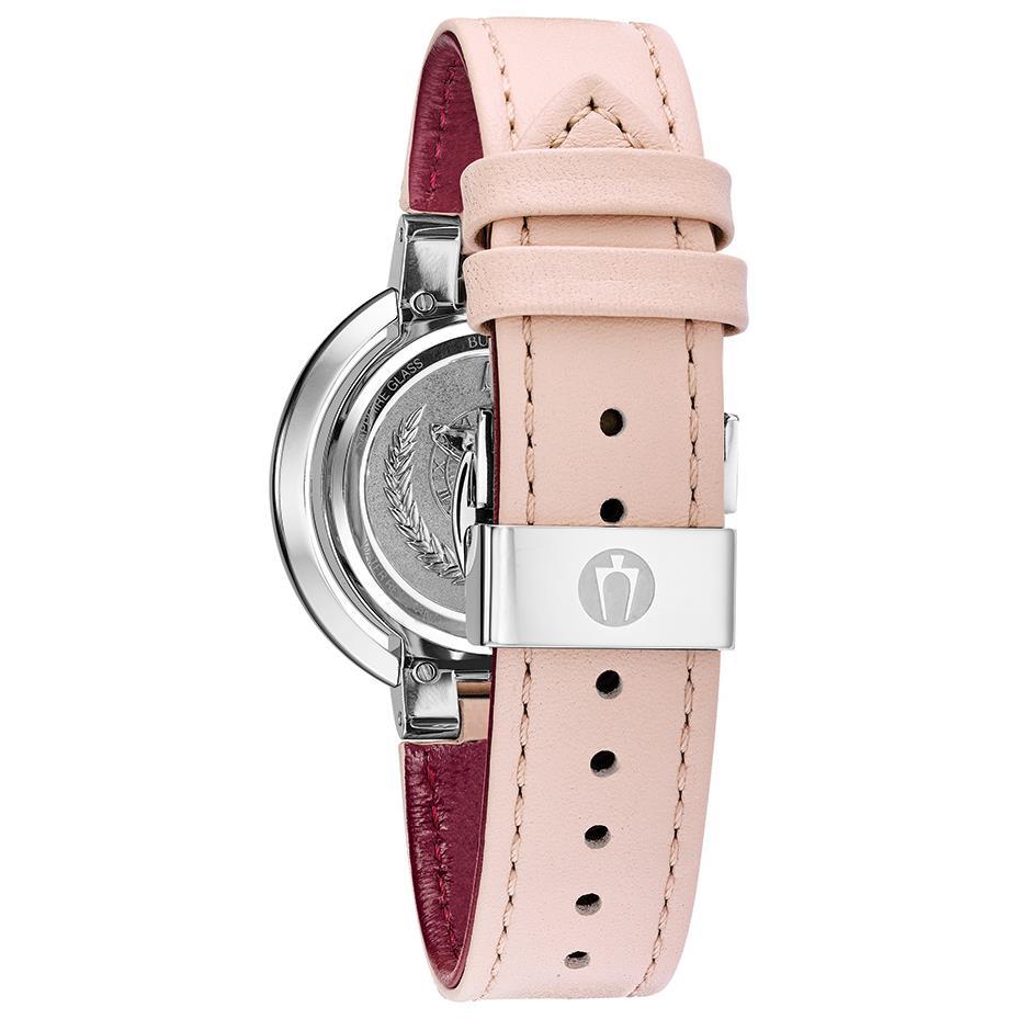 Bulova watches sale women's leather strap