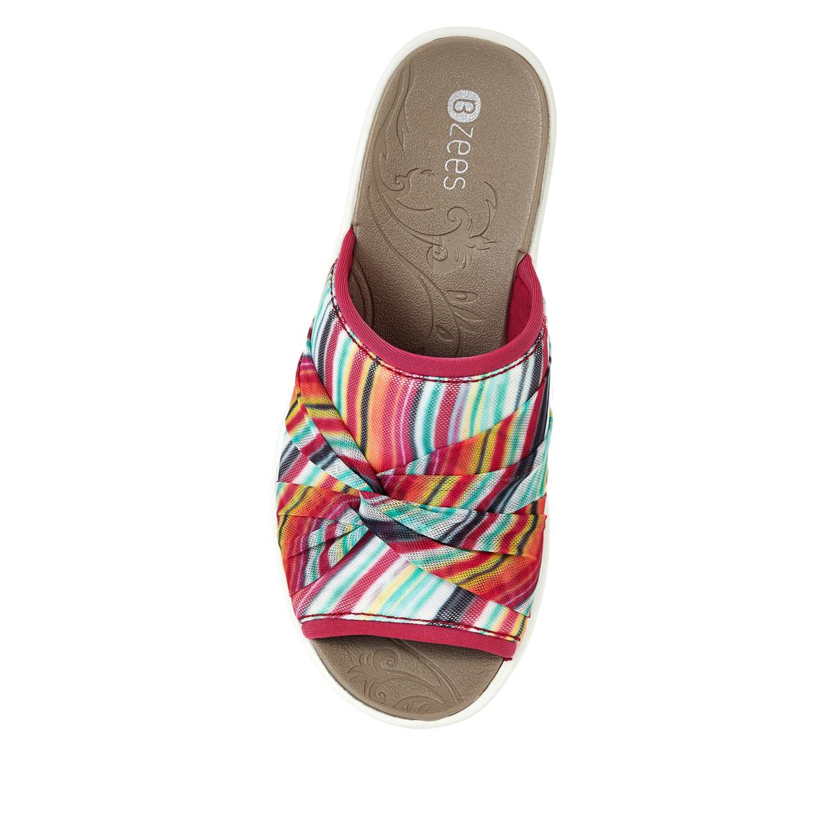 Bzees Smile II Washable Knotted Twist Wedge Sandal