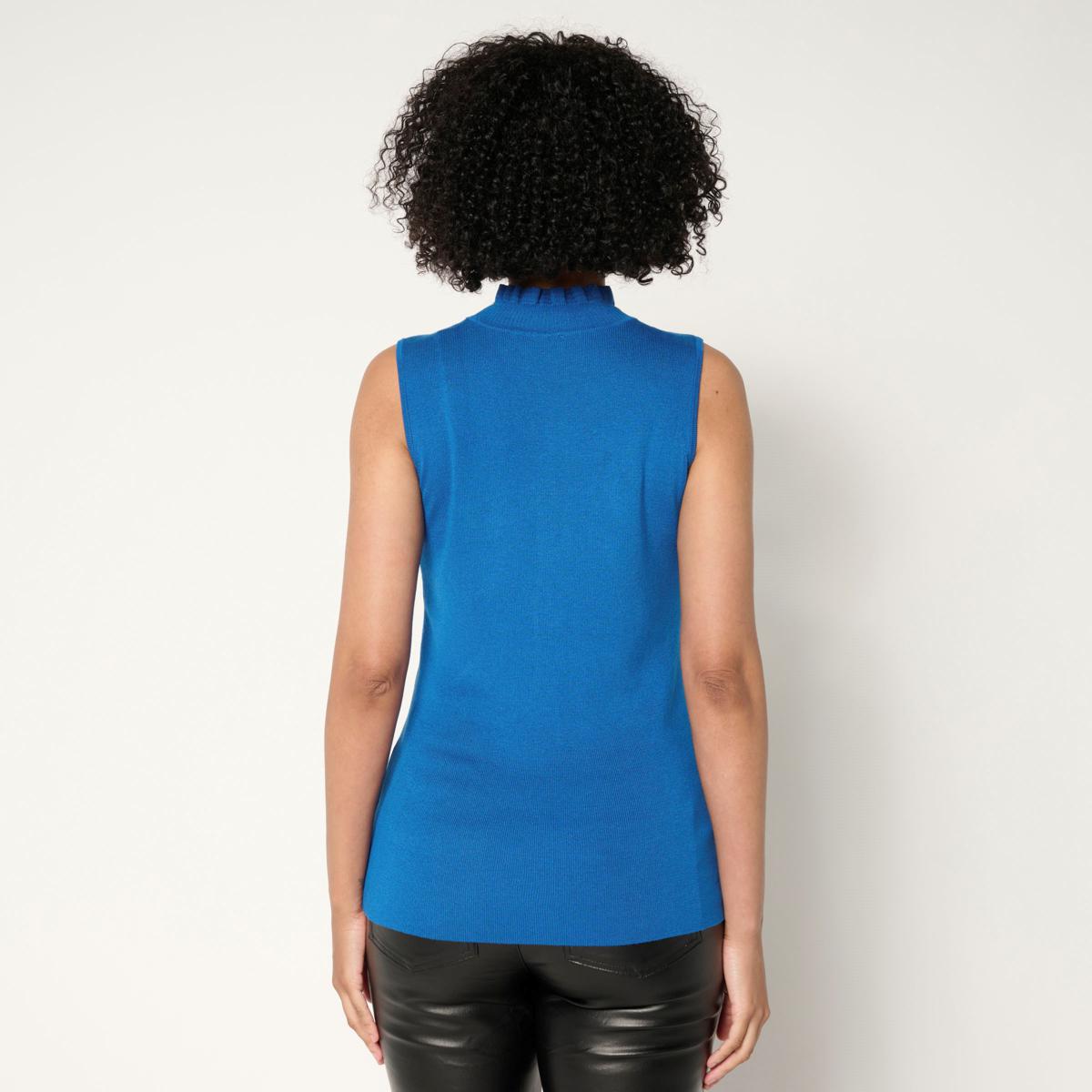 C Wonder Baby Ruffle Mock-Neck Tank Top | HSN