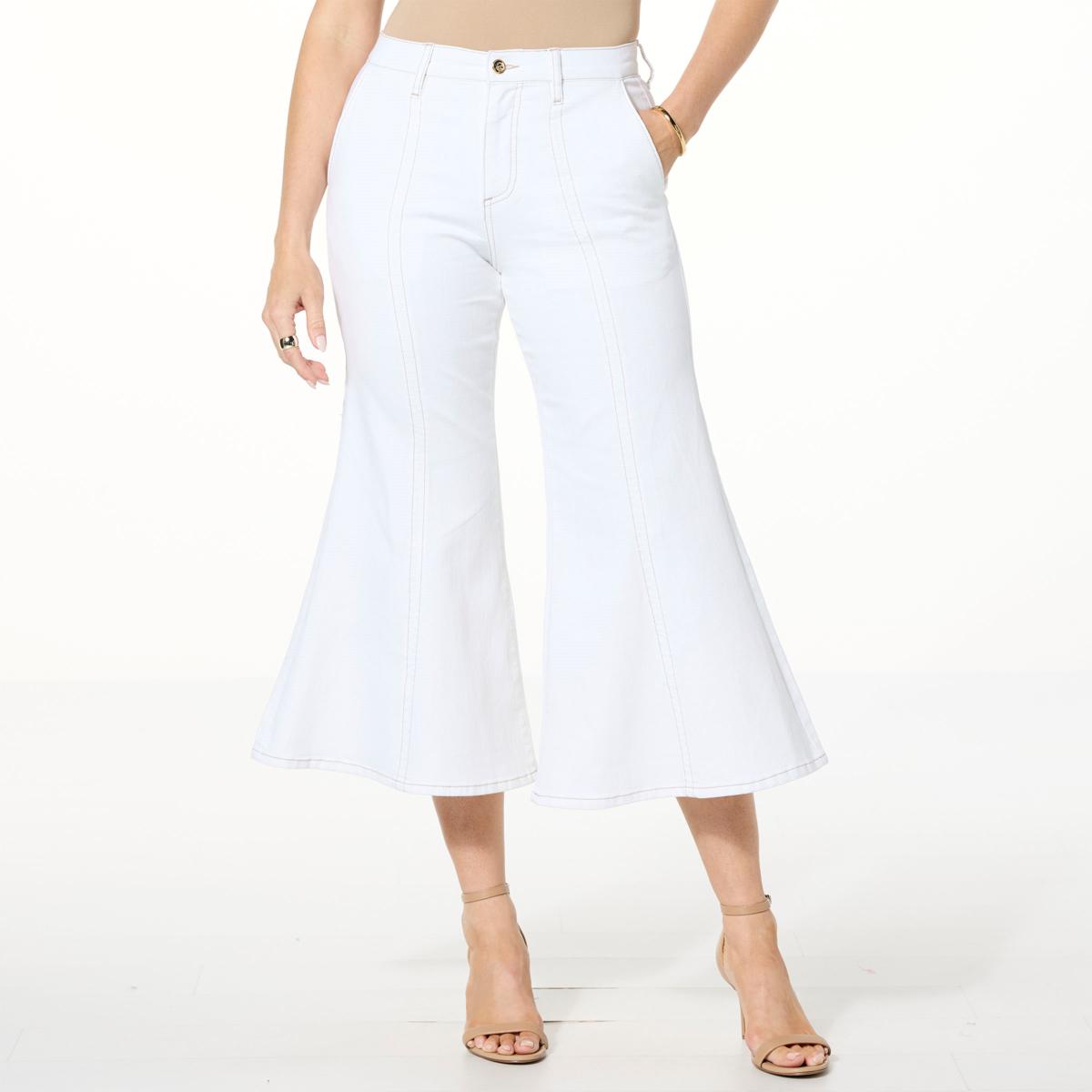 C Wonder by Christian Siriano Cropped Flare Leg Jean