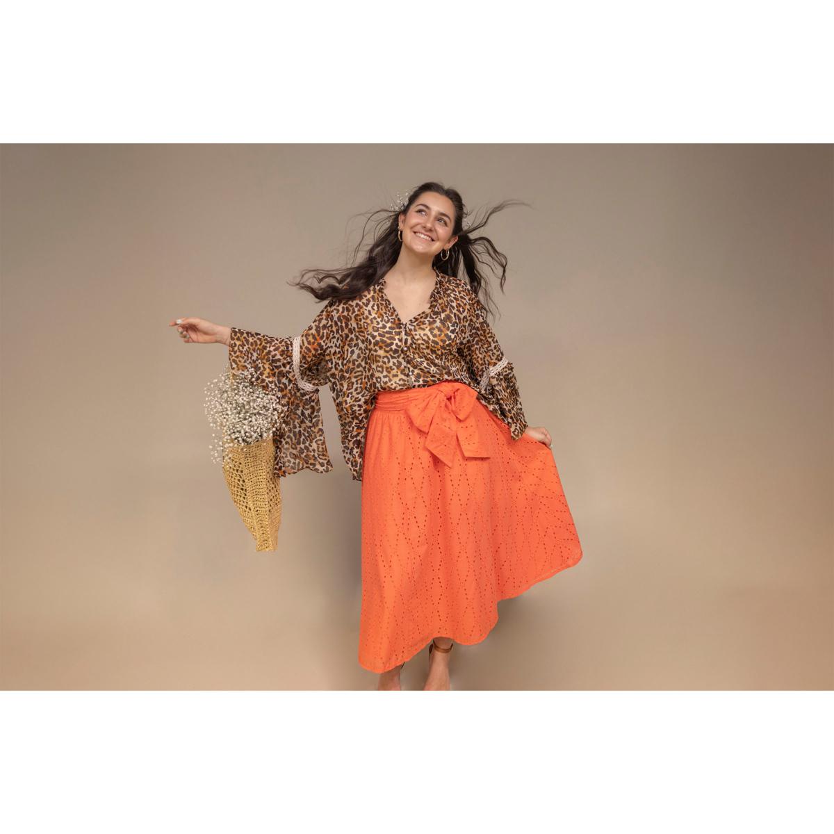 【WONDER WONDER】Flavour nylon eyelet string long skirt C Wonder by Christian Siriano Eyelet Midi Skirt with Waist