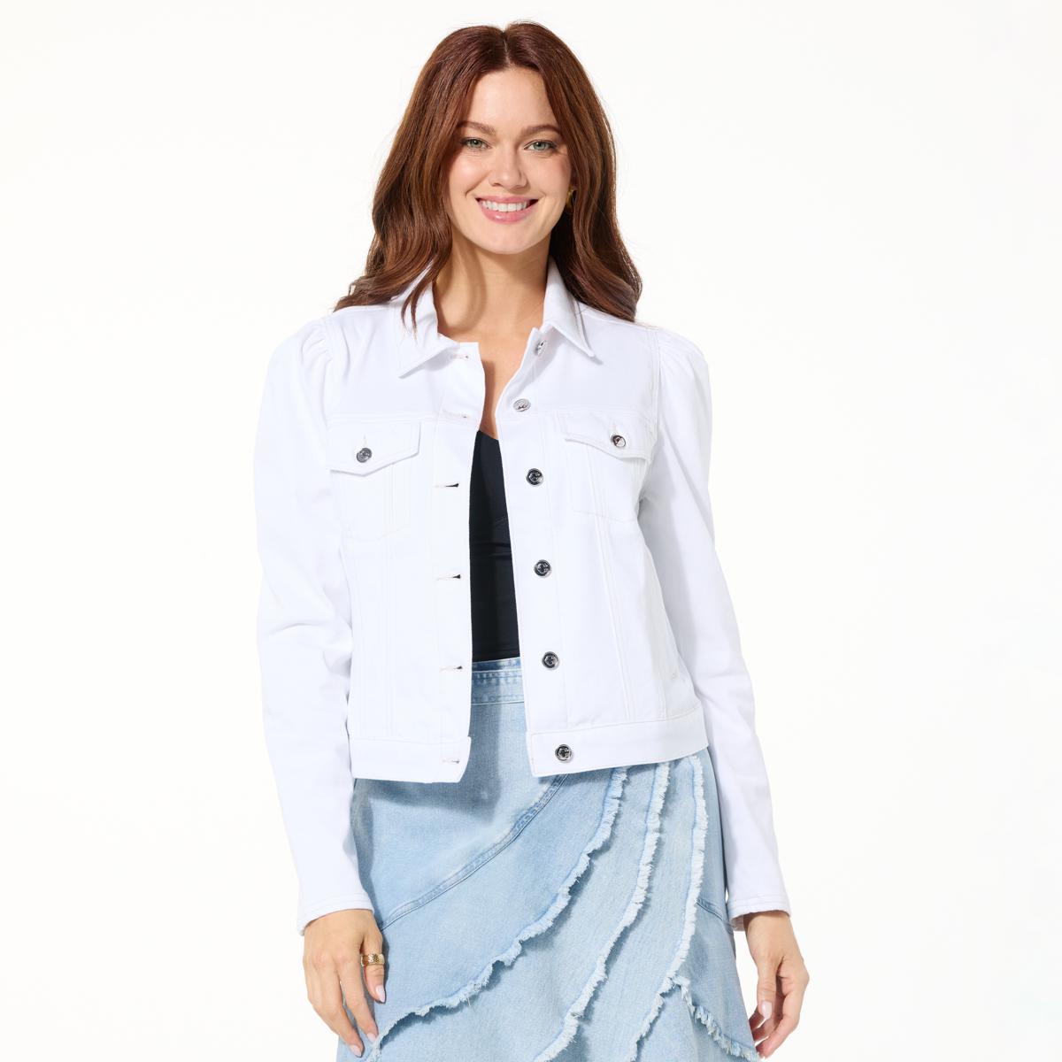 C Wonder by Christian Siriano Wonder Stretch Puff-Shoulder Jacket