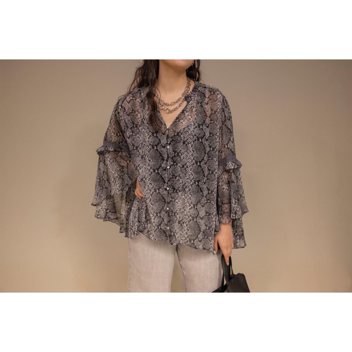 C Wonder Chiffon Drama Top | HSN