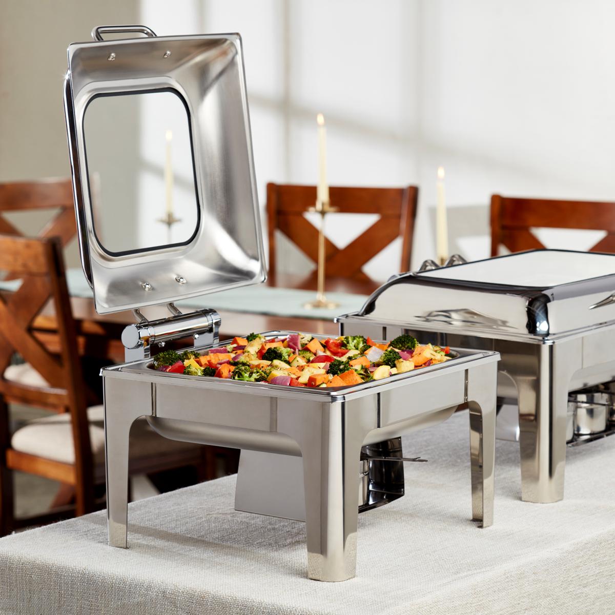 Elite Gourmet 3 Tray Electric Buffet Server Stainless Steel  - Best Buy