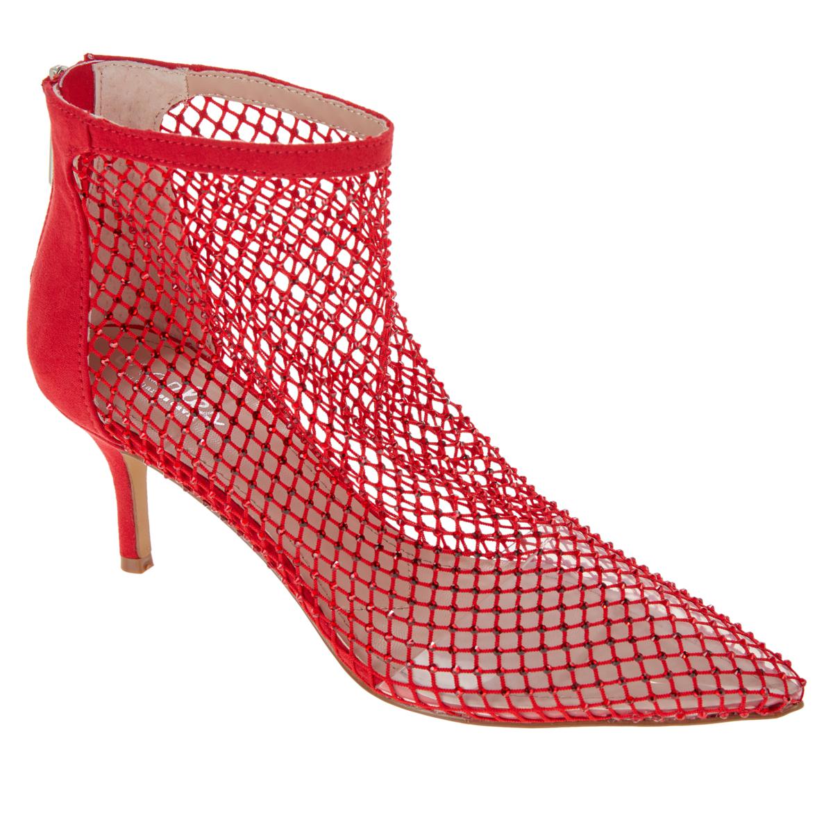 Charles by charles david 2025 rebellious mesh-knit open-toe bootie