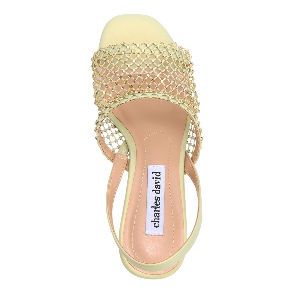Charles by Charles David Aneah Rhinestone Open Toe Wedge Sandal | HSN