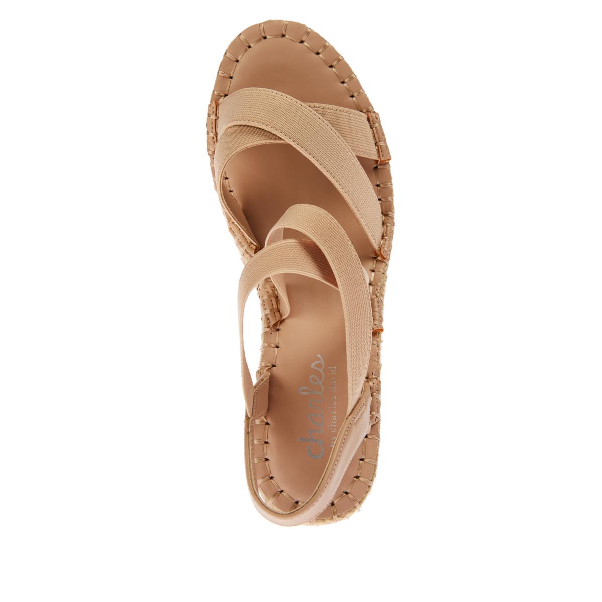 Charles by charles david brooke ruffled espadrille wedge outlet sandal