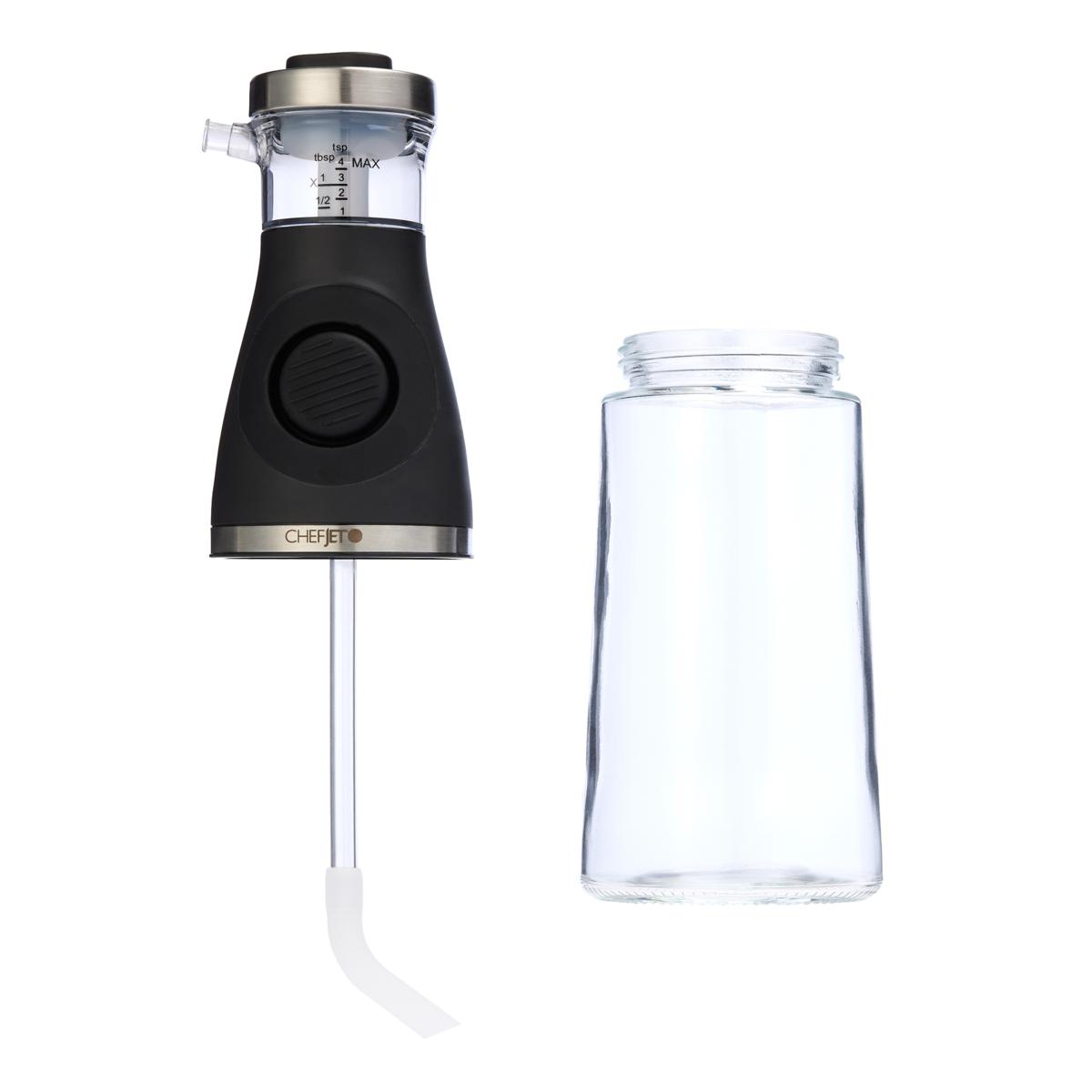 Chef Jet Perfect Portion Oil and Vinegar Glass Dispenser