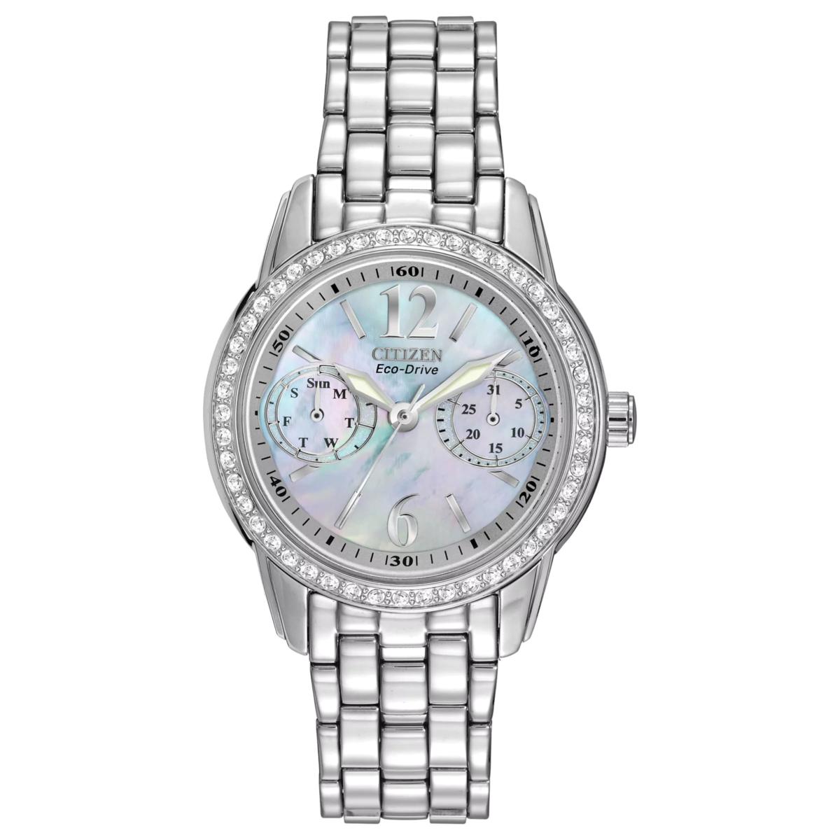 Citizen eco drive crystal hotsell ladies watch