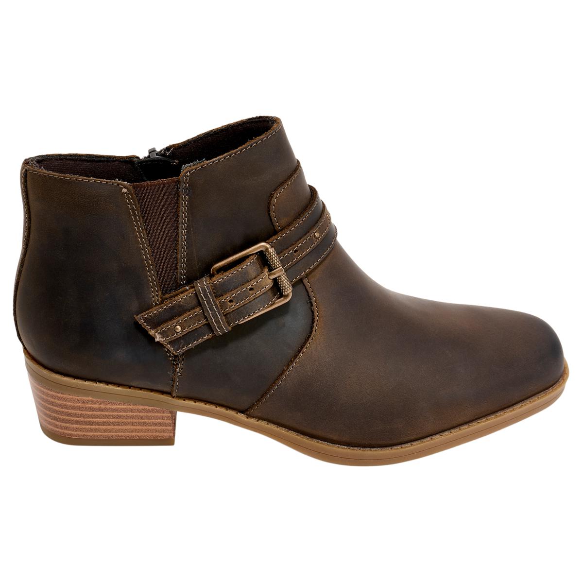 Clarks Collection Danyelle Wish Suede Ankle Boot | HSN display picture 1