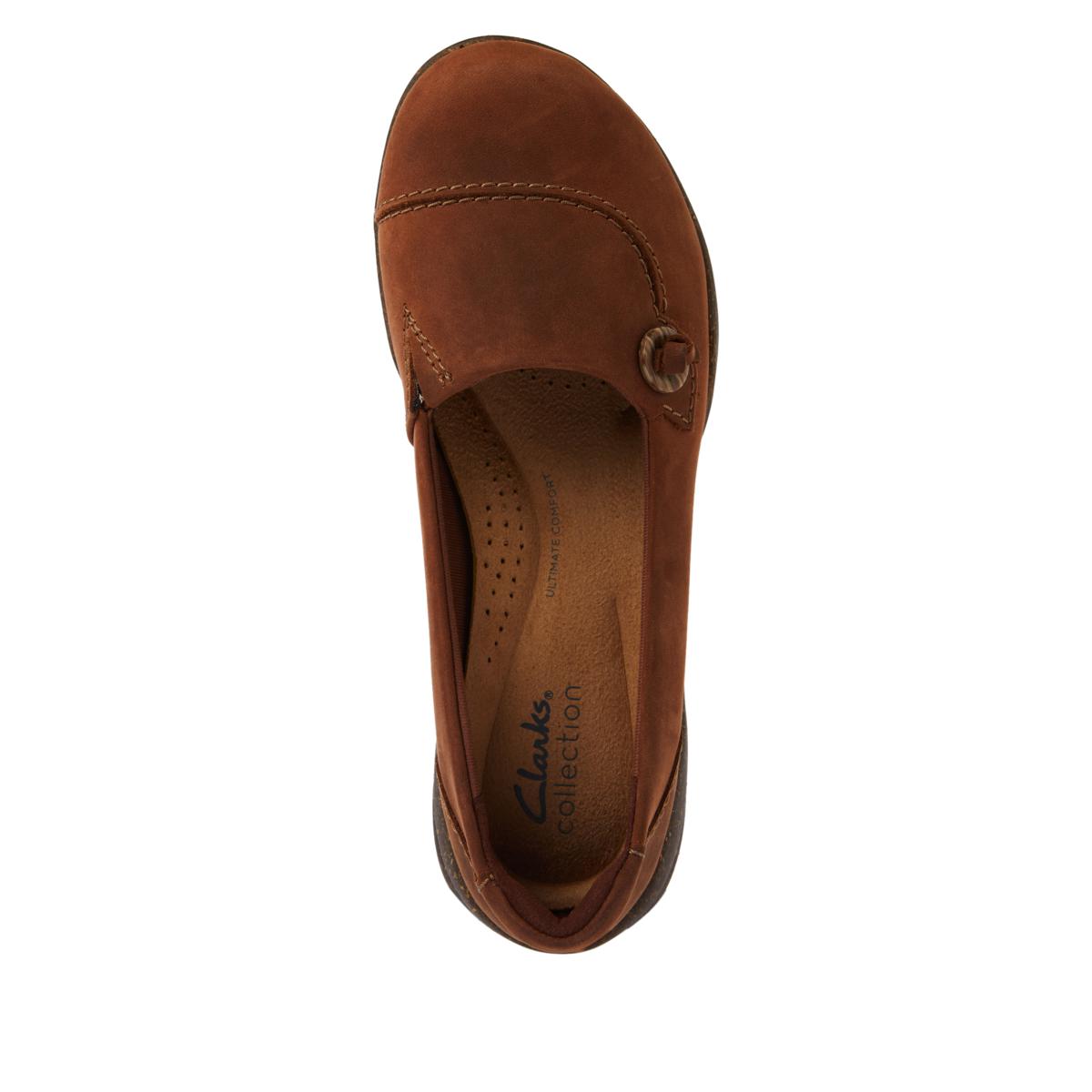 Clarks Collection Roseville Sky Leather Slip-On Skimmer