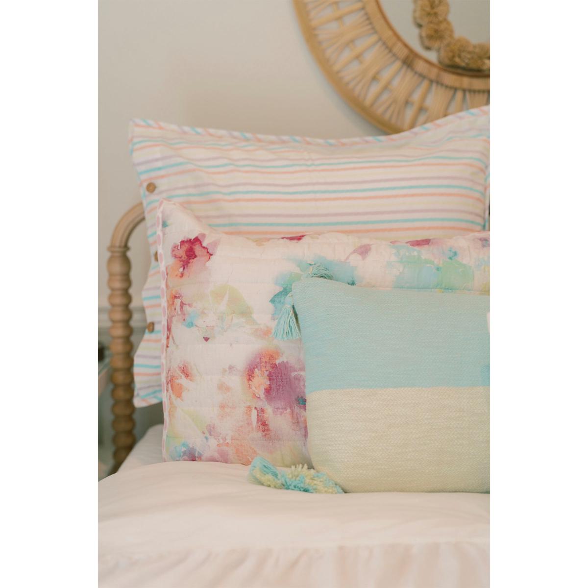 Colorful 2024 tassel pillow