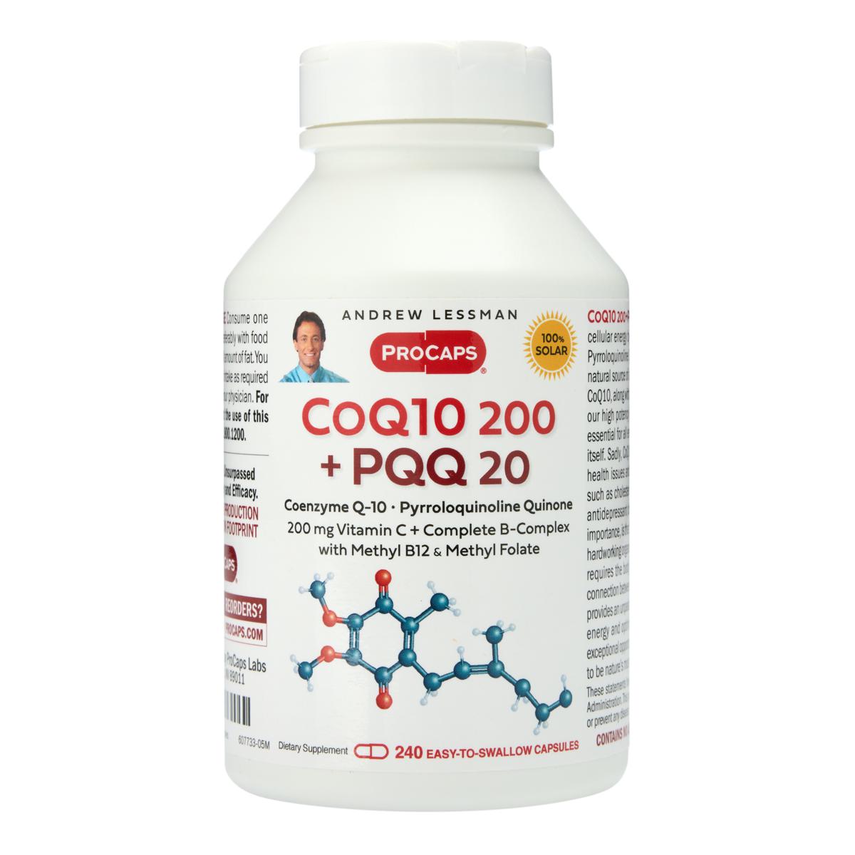 CoEnzyme Q10 200 + PQQ 20 - 240 Capsules