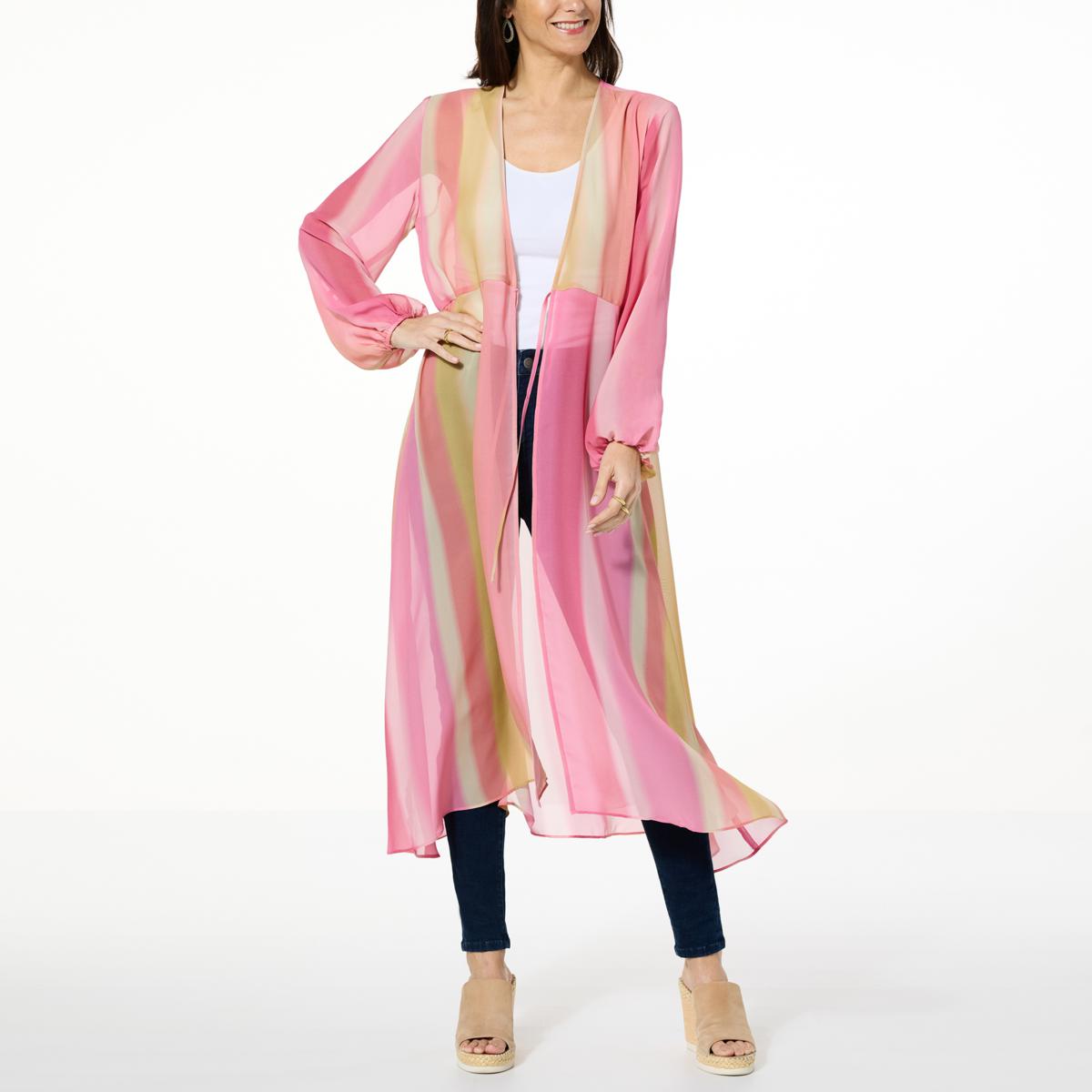 Colleen Lopez Ombre Woven Chiffon Duster - 22075878 | HSN