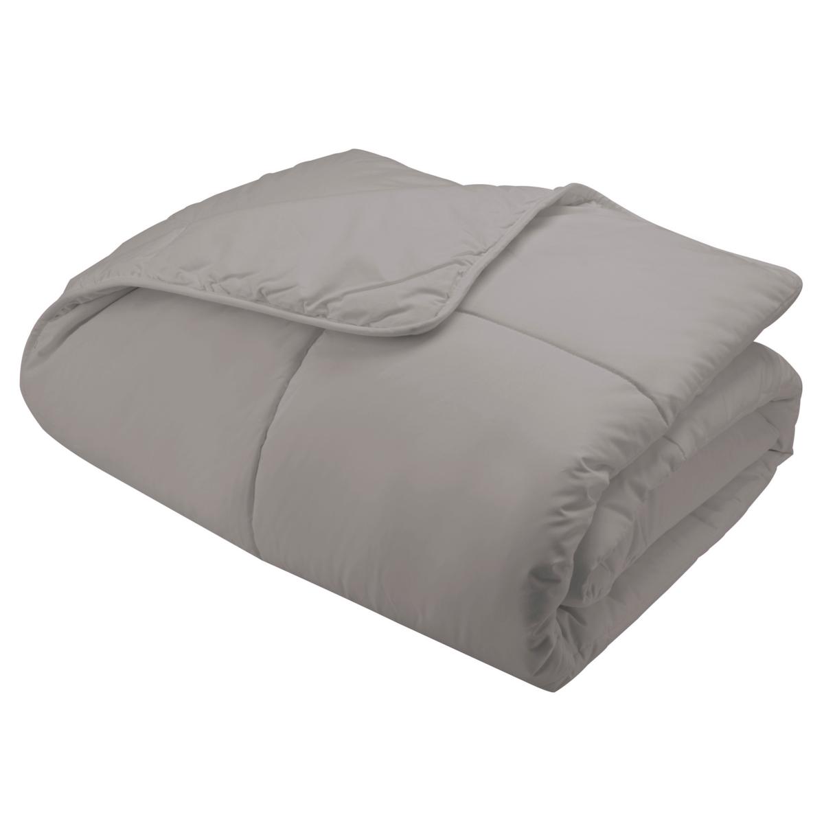 Cottonpure 100 Sustainable CottonFilled Blanket Gray Twin 9694921