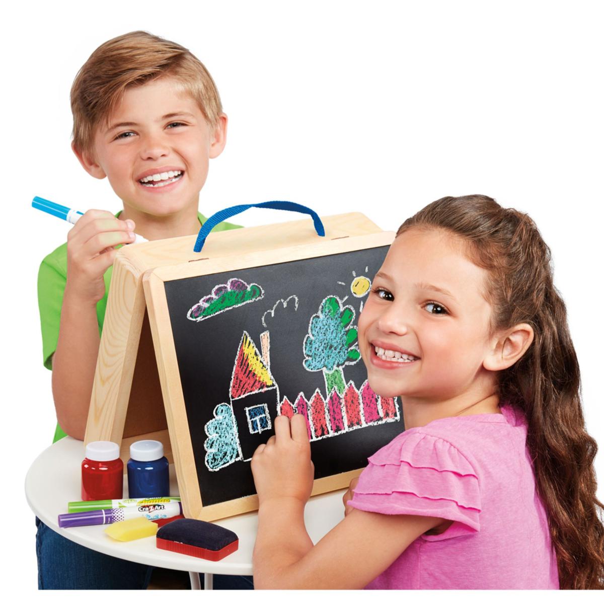 Cra-Z-Art 5-in-1 Portable Wooden Tabletop Art Easel | HSN