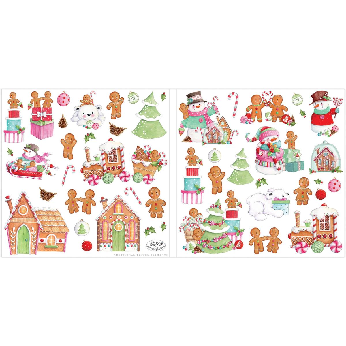 Santa Claus Lane Cardstock Stickers 12x12 Elements