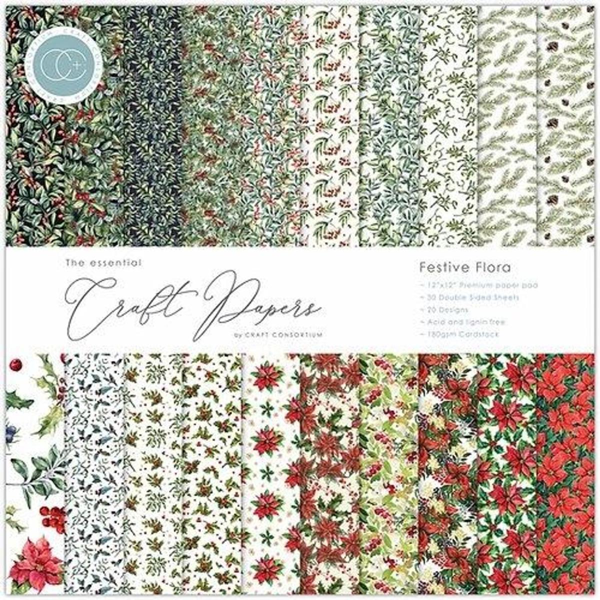 Craft Consortium Double-Sided Paper Pad 12X12 30/Pkg