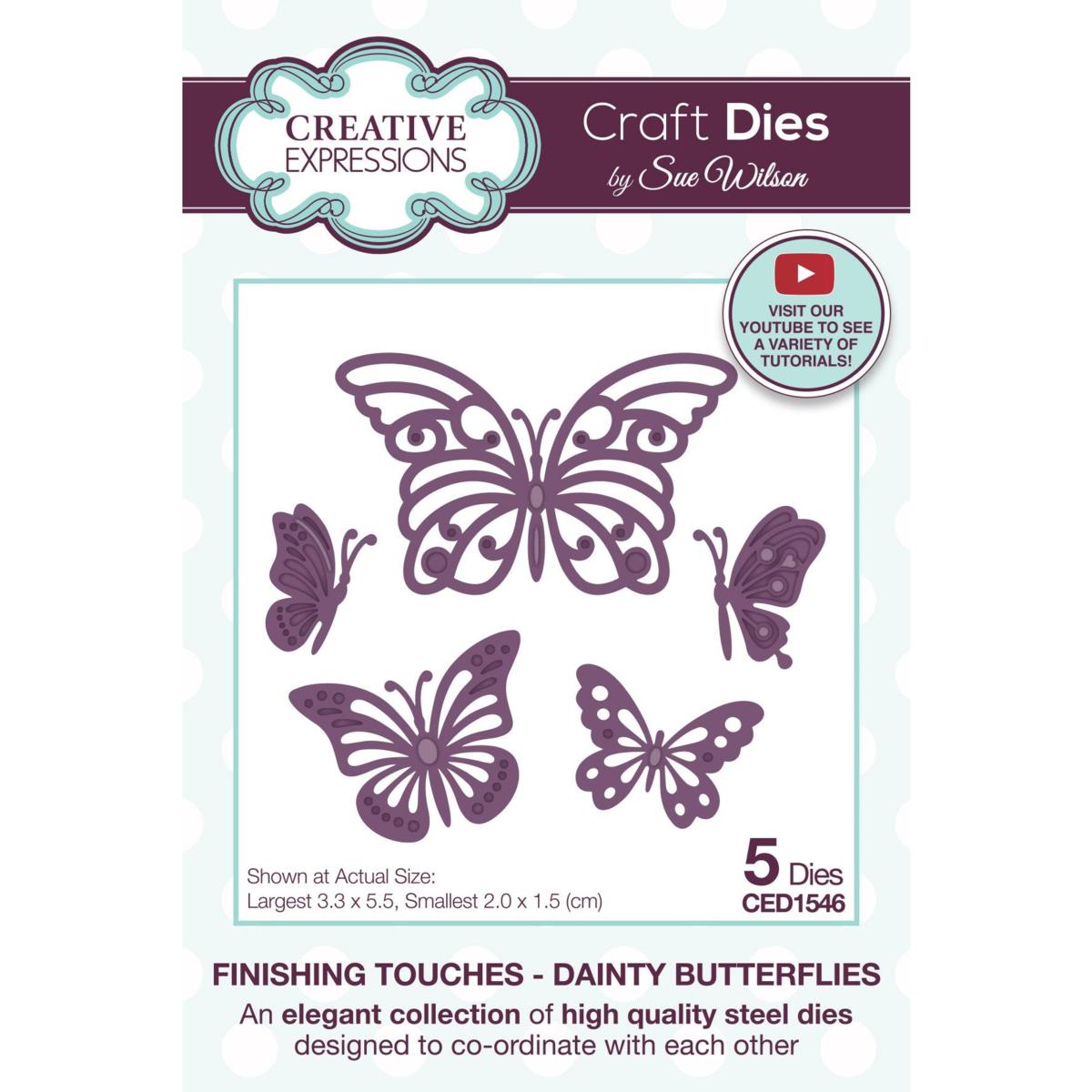 Creative Expressions Sue Wilson Finishing Touches Butterflies Die ...