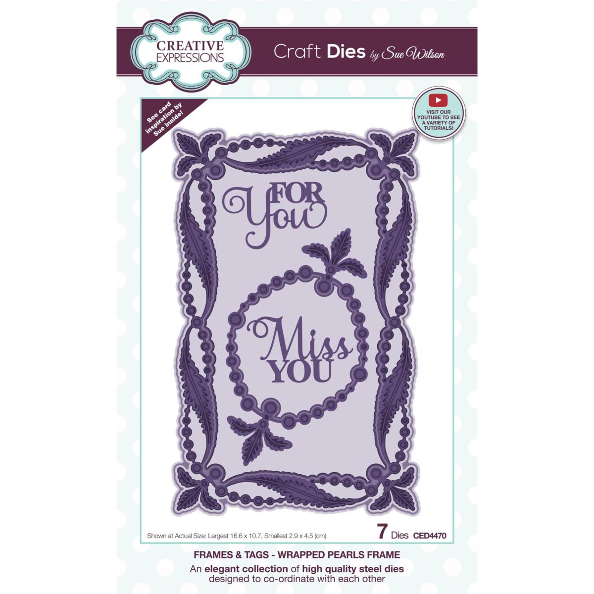 Creative Expressions Sue Wilson Frames & Tags Wrapped Pearl Frame Die