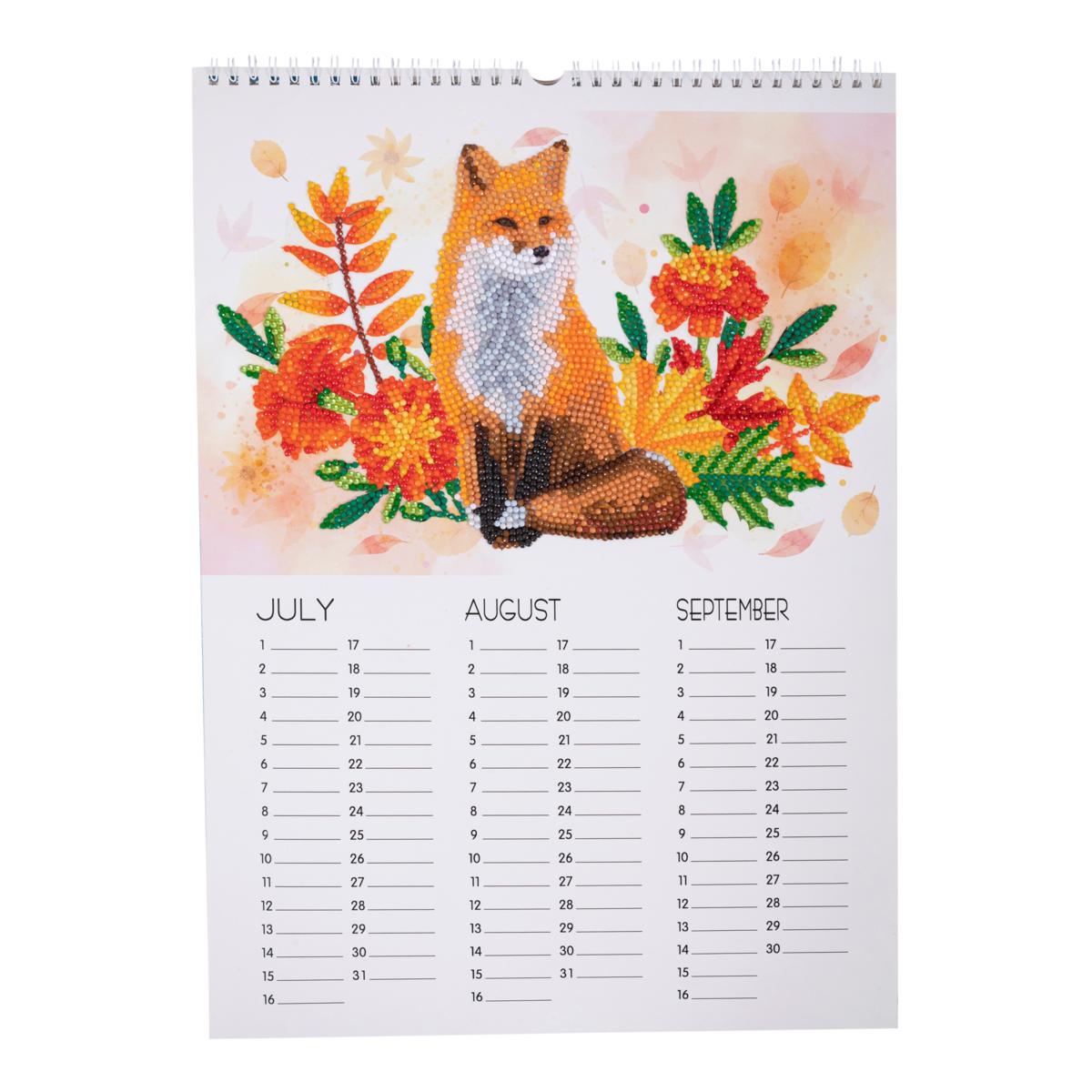 Crystal Art Perpetual Calendar with 4 Art Projects - 21591901