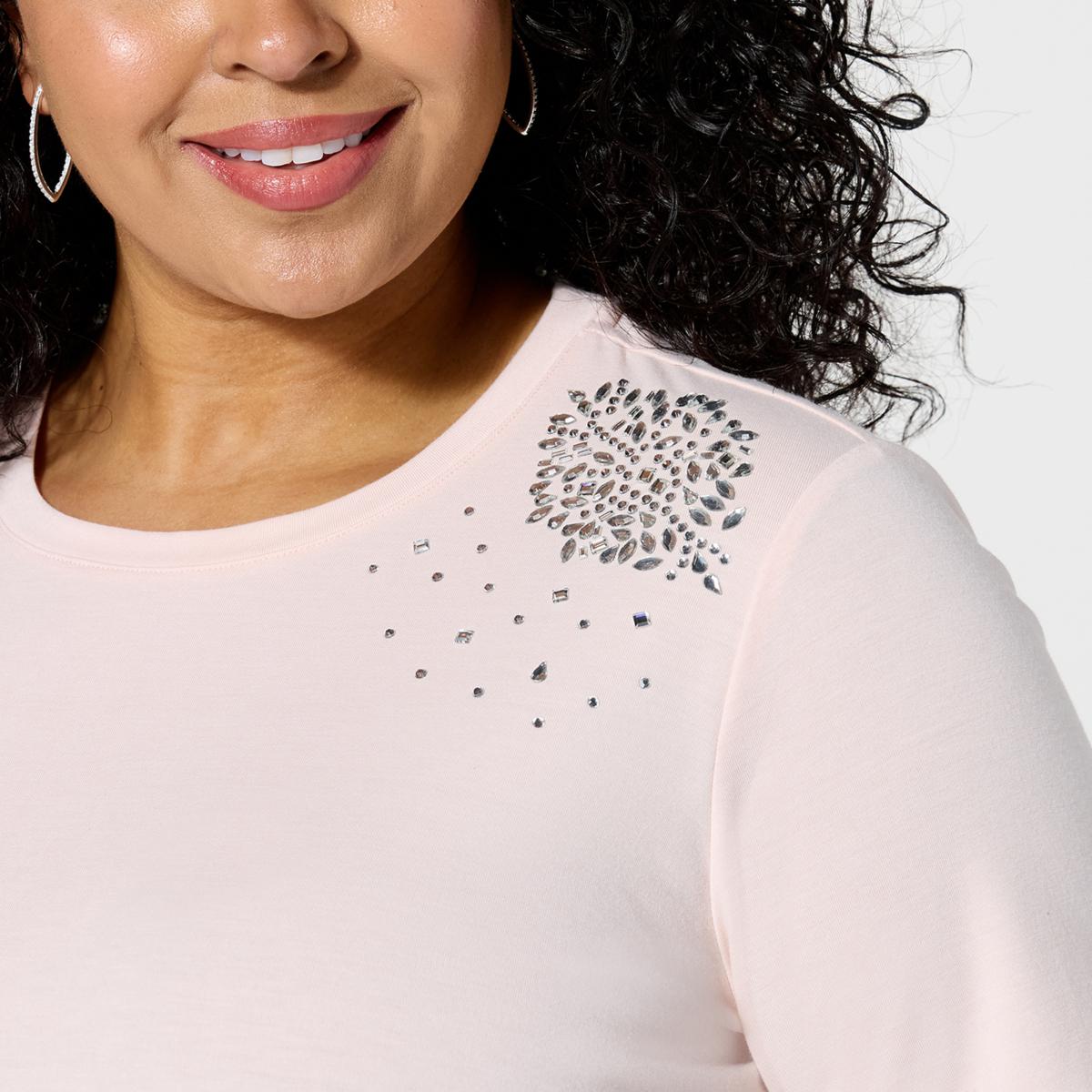 Curations x Debbie Denmon Bling T-Shirt - 22252019 | HSN