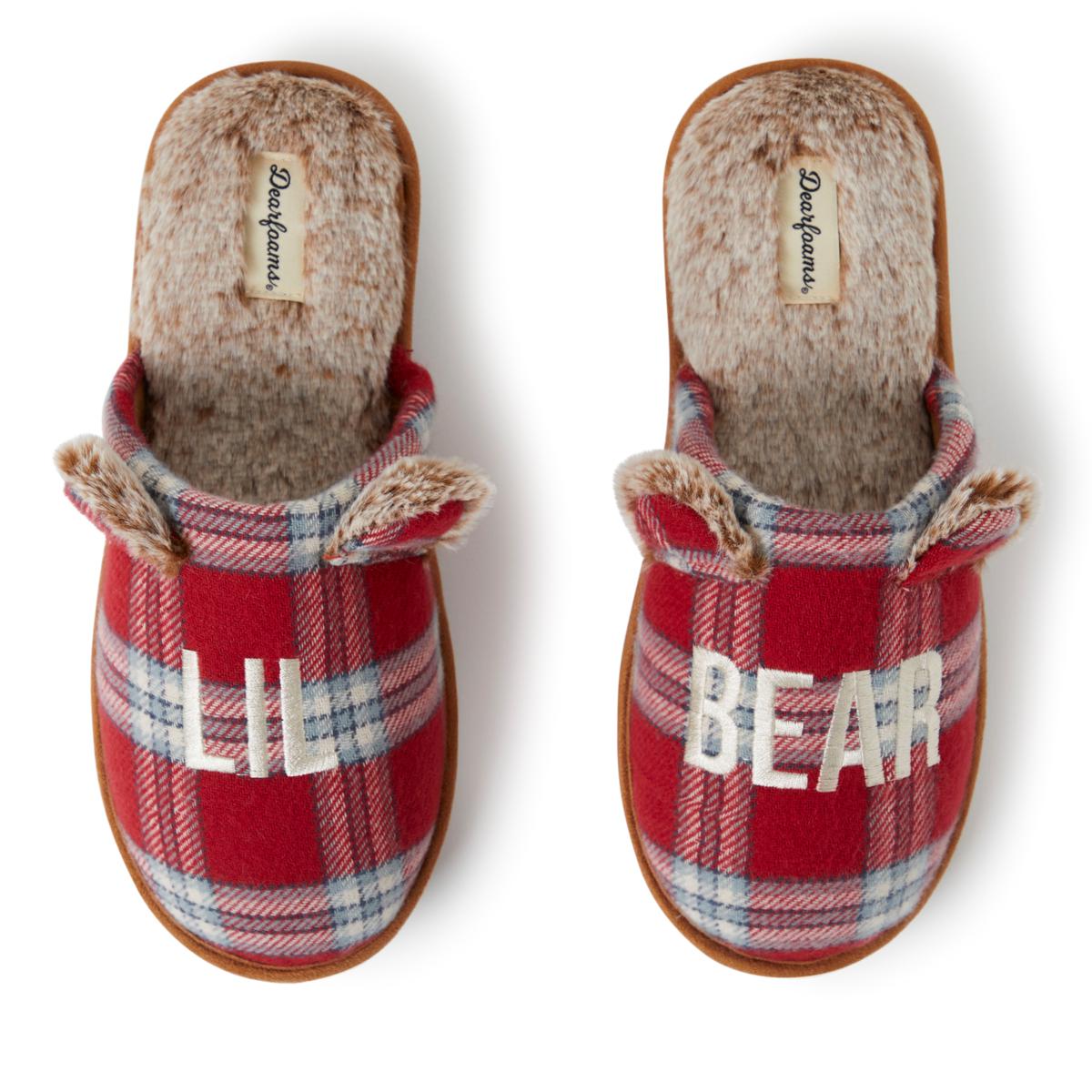 adult lil bear slippers