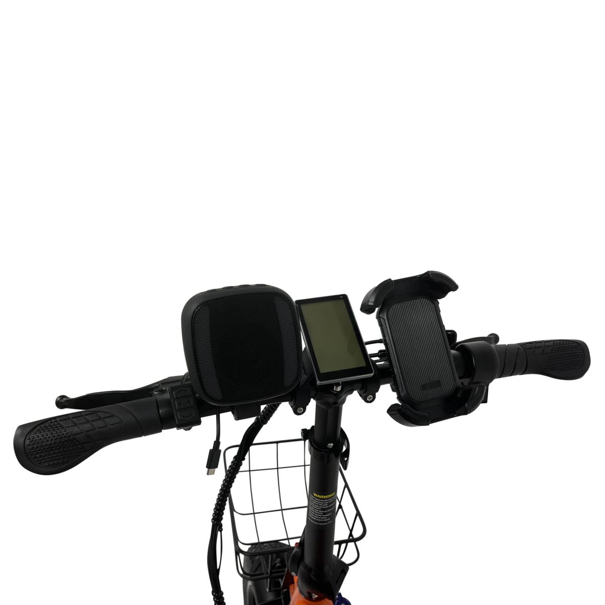 DeLorean 750W Low-Step Folding E-Bike w/Pedal Assist & Accessories - 23665858 | HSN