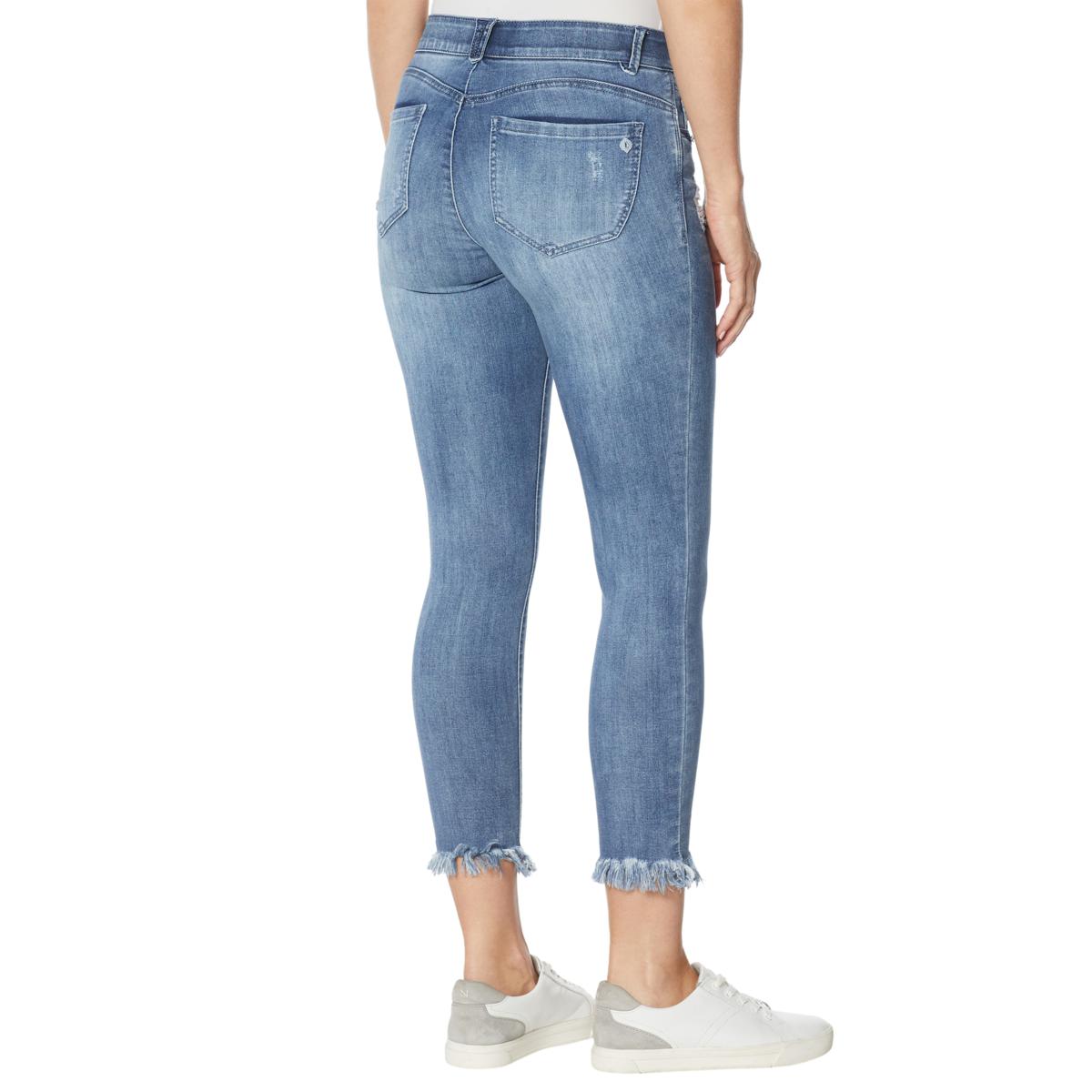 Chewed-Hem Ankle Skimmer Jean 
