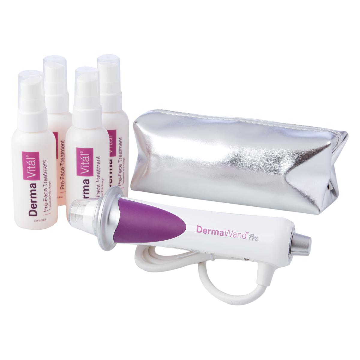 DermaWand Pro AntiAging Kit w/4pack PreFace Gel Dark Purple AS