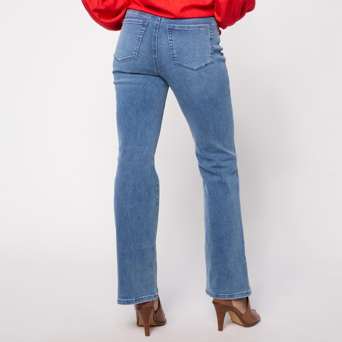 DG2 by Diane Gilman New Classic Stretch Medallion Flare Jean | HSN
