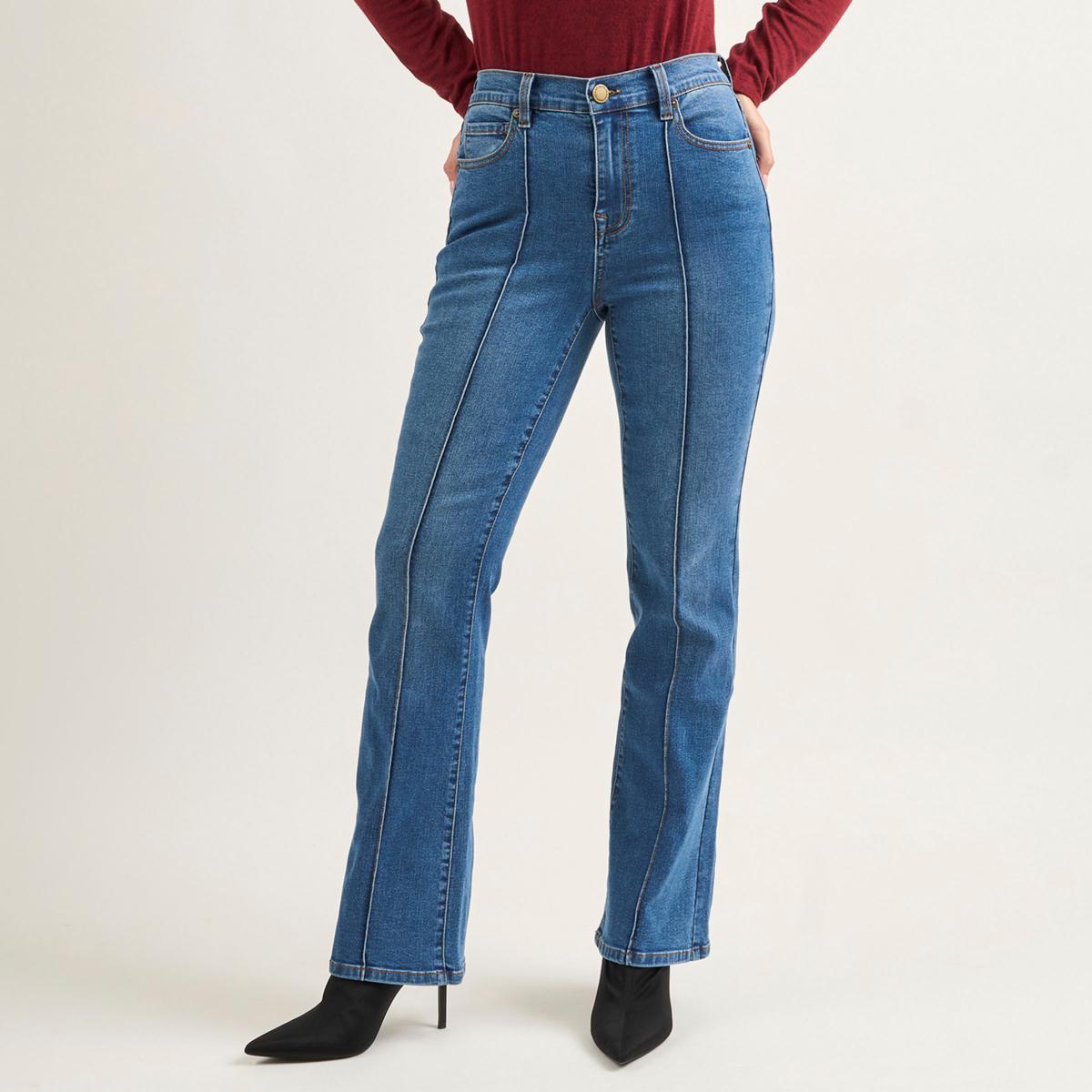 DG2 by Diane Gilman New Classic Stretch Pintuck Bootcut Jean | HSN