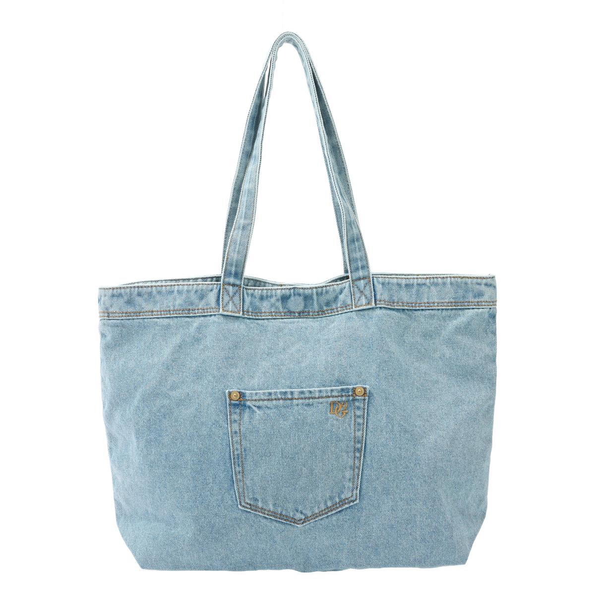 DG2 by Diane Gilman Rigid Denim Embroidered Tote Bag | HSN