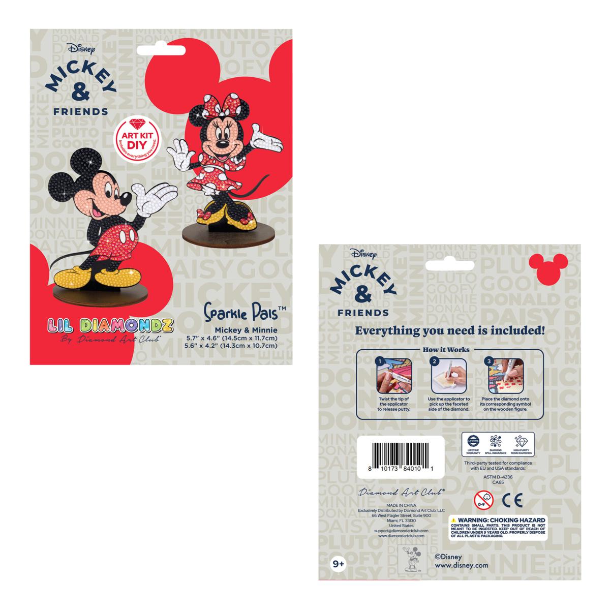 Diamond Art Club Disney Mickey and Minnie Sparkle Pal Kit
