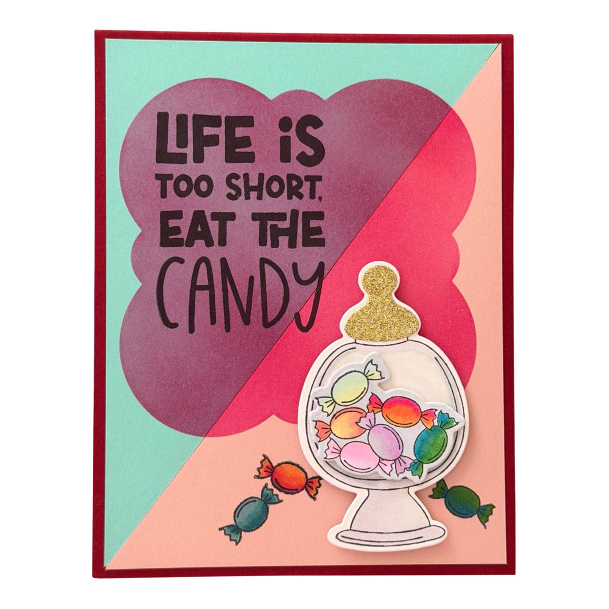 Diamond Press Sweet Wishes Bitty Stamp, Die and Stencil Kit | HSN