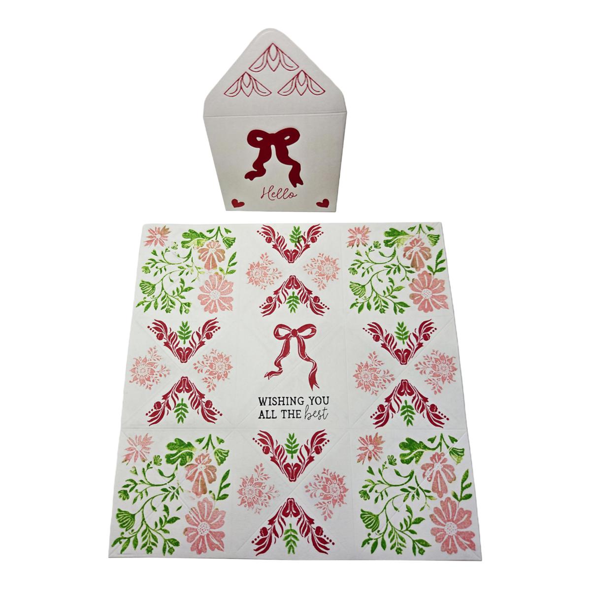 Diamond Press Victorian Puzzle Card Stamp and Die Kit | HSN
