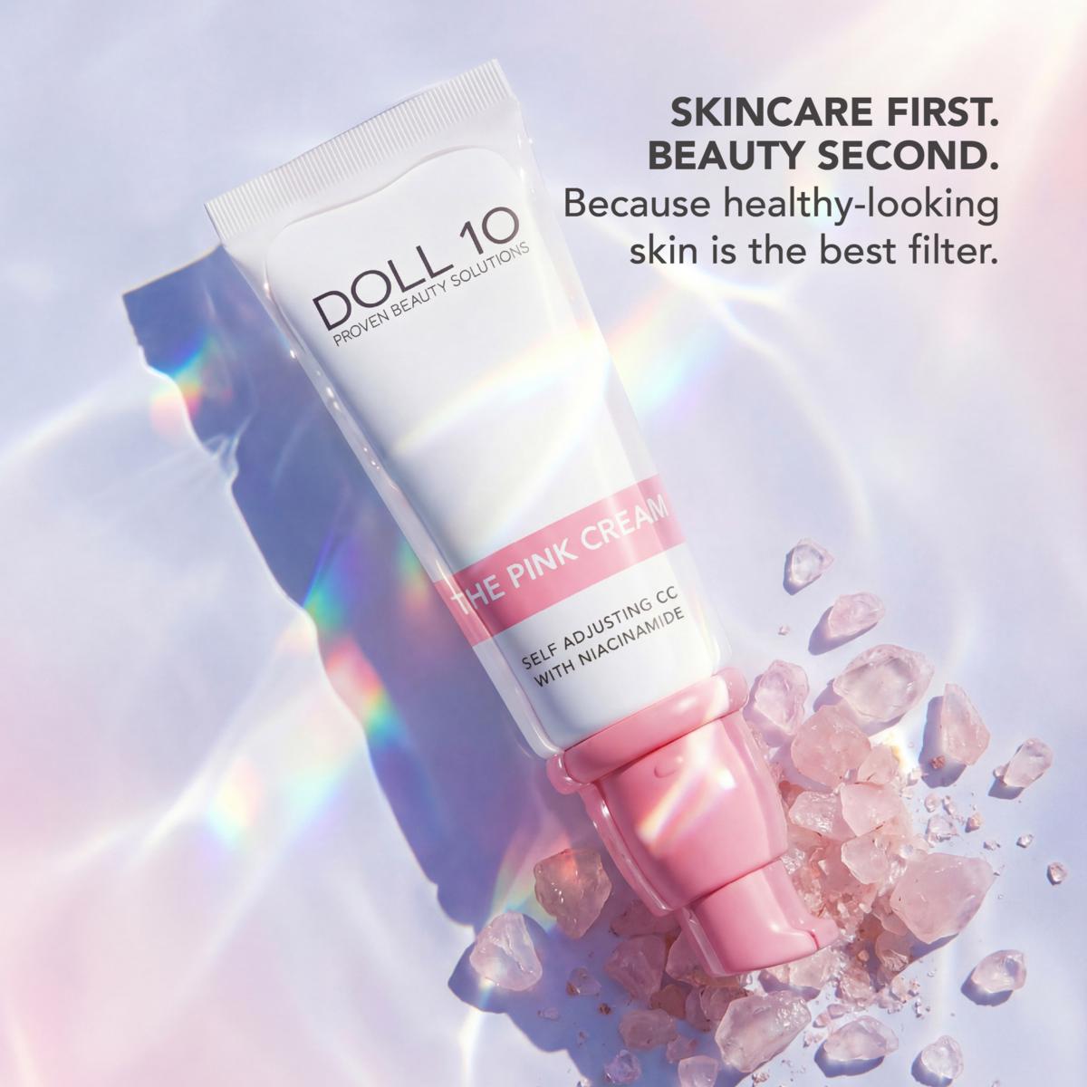 Doll 10 The Pink Cream Self Adjusting CC with Niacinamide | HSN